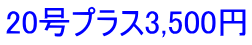 20号プラス3,500円